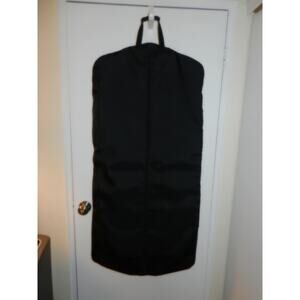 Vintage Black Leather Like Folding Garment Bag